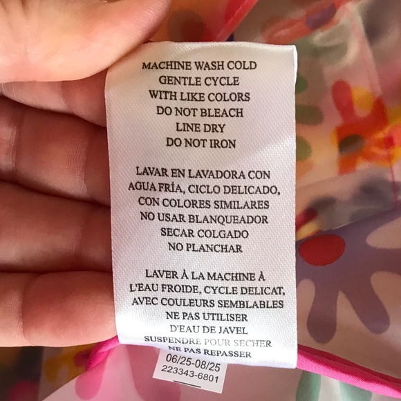 HUNTER ☔️ TRANSLUCENT FLORAL ZIP UP RAIN JACKET - Picture 8 of 10